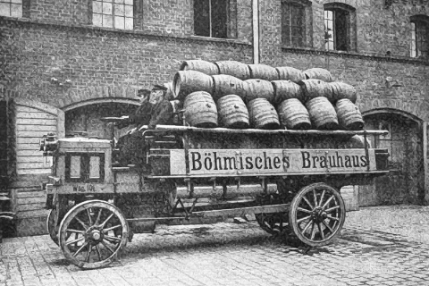 Historischer Bierwagen