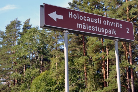 Hinweis Holocaust Gedenkstätte Klooga